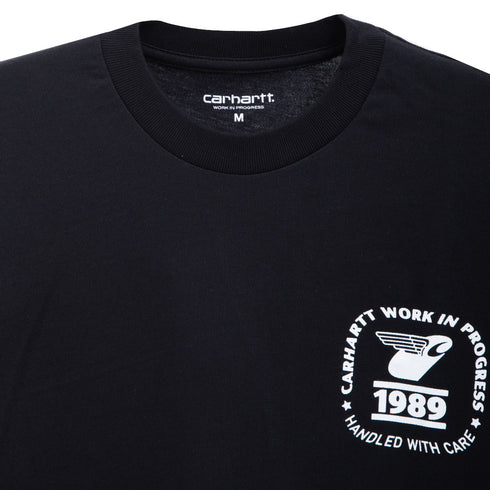 Carhartt WIP S/S Stamp State T-Shirt Black/White I032374.OD2.XX Degli Uberti